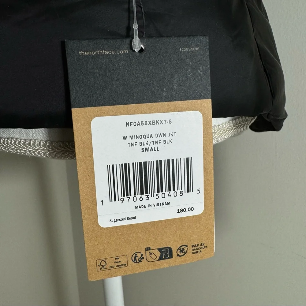 The North Face Women's Minoqua Down Jacket Flare TNF Black Sz S M L XL XXL New - Picture 3 of 8